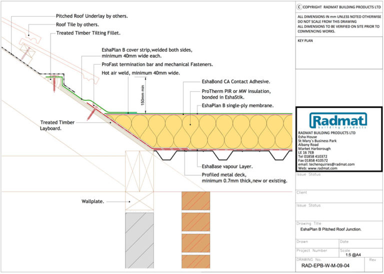 RAD-EPB-W-M-09-04-EshaPlan-B-Pitched-Roof-Junction | Radmat