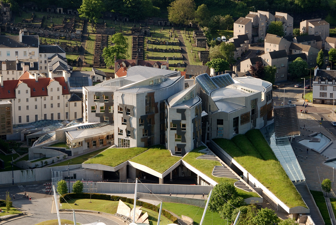 Scottish Parliament Building Facade